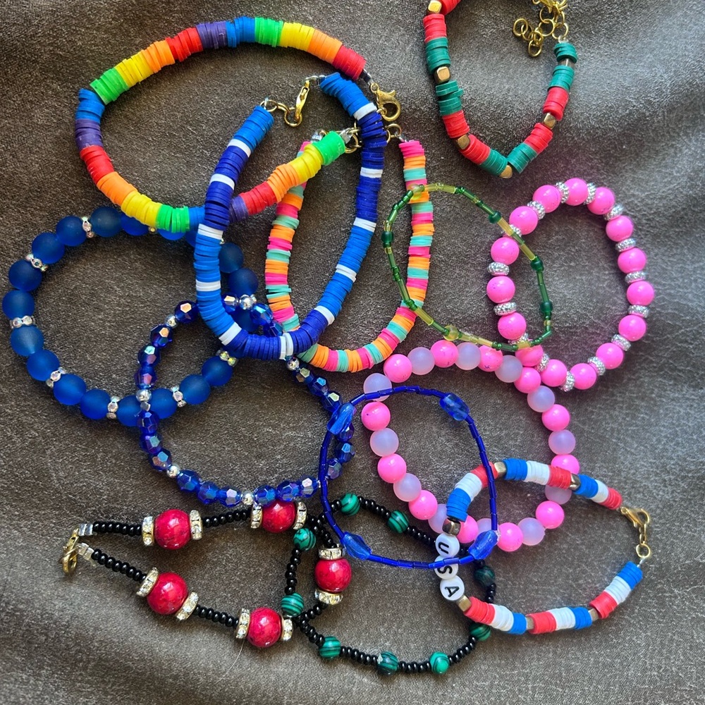 Colorful Beaded Bracelet Set
